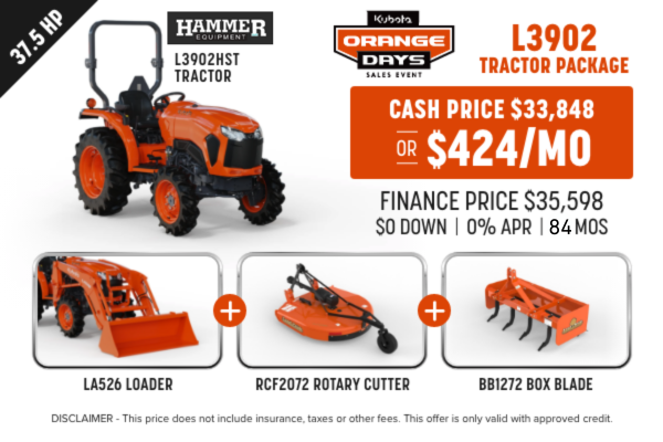Hammer l3902HST tractor package2